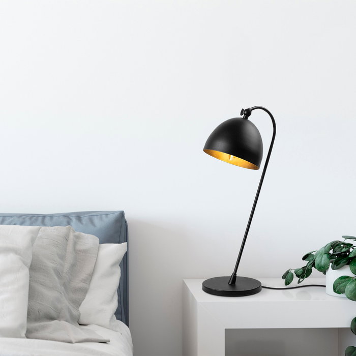 Opviq Acuka - 12292 Lámpara de mesa Negro y dorado